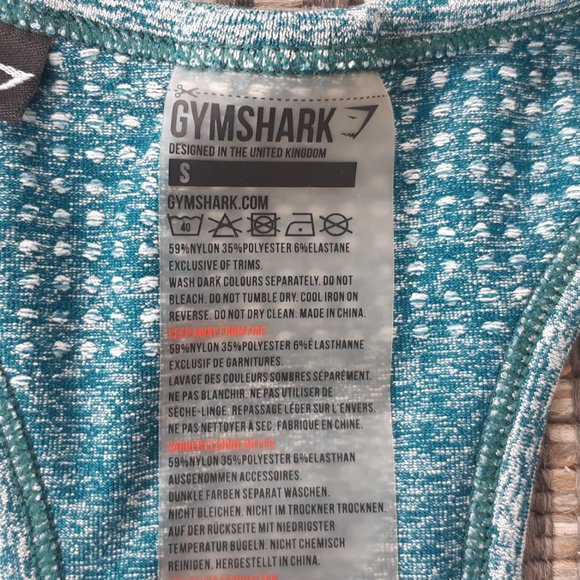 Gymshark Seamless Teal Tank - Picture 3 of 8